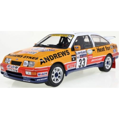 IX18RMC115 - 1/18 FORD SIERRA RS COSWORTH NO.33 RALLY RAC LOMBARD 1989 R.BROOKES/N.WILSON