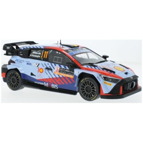 IX18RMC194 - 1/18 HYUNDAI I20 N RALLY1 NO.11 WRC RALLY MONTE CARLO 2024 NEUVILLE/WYDAEGHE