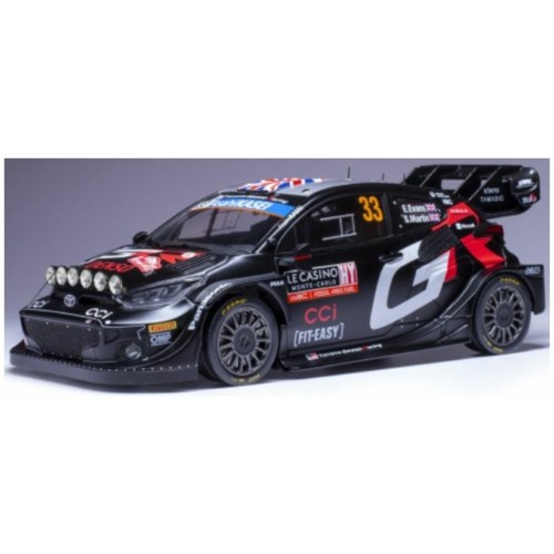 IX18RMC197 - 1/18 TOYOTA YARIS RALLY 1 NO.33 WRC RALLY MONTE CARLO 2024 E.EVANS/S.MARTIN