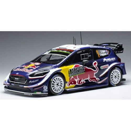 IX24RAL014A - 1/24 FORD FIESTA WRC NO.1 MS SPORT RED BULL RALLY MONTE CARLO 2018 S.OGIER/J.INGRASSIA