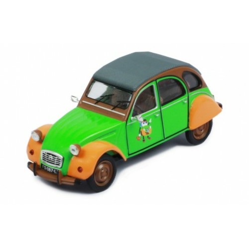 IXCLC374 - 1/43 CITROEN 2 CV GREEN/ORANGE 1978 DEUCHIE