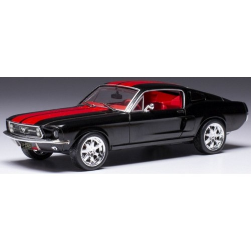 IXCLC478 - 1/43 FORD MUSTANG FASTBACK BLACK/RED 1967