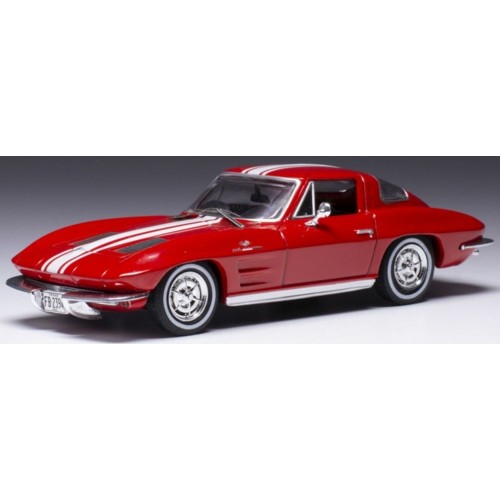 IXCLC479 - 1/43 CHEVROLET CORVETTE STINGRAY RED/WHITE 1963