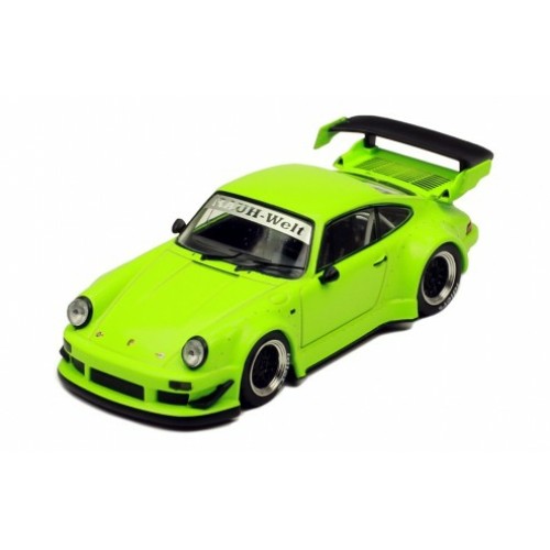 IXMOC208 - 1/43 PORSCHE RWB 930 GREEN WITH BLACK WHEEL RIMS