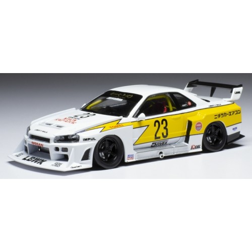 IXMOC326 - 1/43 NISSAN LB-ER34 SUPER SILHOUETTE SKYLINE WHITE 2020