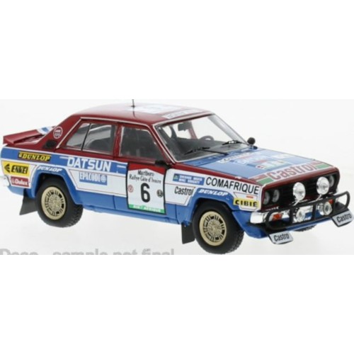 IXRAC403B - 1/43 DATSUN VIOLET GT NO6 RALLYE COTE D IVOIRE 1981 S.MEHTA/M.DOUGHTY