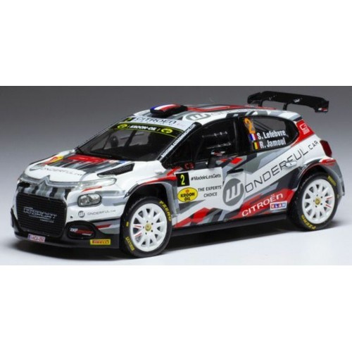 IXRAM817 - 1/43 CITROEN C3 RALLY NO.2 RALLYE DU CONDROZ HUY 2021 S.LEFEBVRE/R.JAMOUL