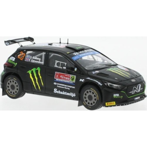 IXRAM852 - 1/43 HYUNDAI I20 N RALLY2 NO23 WRC RALLYE PORTUGAL 2022 O.SOLBERG/E.EDMONDSON