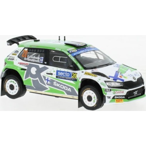 IXRAM863B - 1/43 SKODA FABIA RALLY EVO NO27 RALLYE WM FINLAND 2022 LINDHOLM/HAMALAINEN