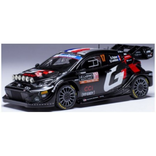 IXRAM912 - 1/43 TOYOTA GR YARIS RALLY1 HYBRID NO.17 RALLYE WM RALLYE MONTE CARLO 2024 OGIER/LANDAIS