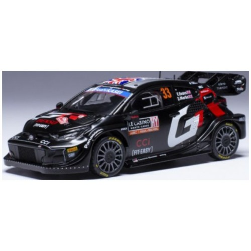 IXRAM913 - 1/43 TOYOTA YARIS RALLY 1 NO.33 WRC RALLYE MONTE CARLO 2024 E.EVANS/S.MARTIN