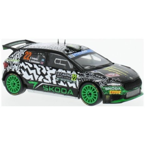 IXRAM918 - 1/43 SKODA FABIA RALLY2 NO.22 WRC MONTE CARLO 2024 O.SOLBERG/E.EDMONDSON