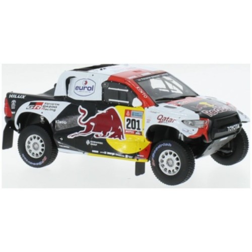 IXRAM927 - 1/43 TOYOTA GR DKR HILUX T1 NO.201 RALLY DAKAR N.AL-ATTIYAH/M.BAUMEL