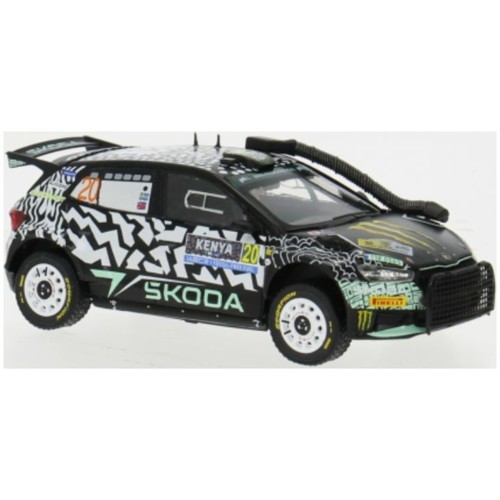 IXRAM941 - 1/43 SKODA FABIA RALLY2 WRC SAFARI RALLYE KENYA 2024 NO.20 O.SOLBERG/E.EDMONDSON