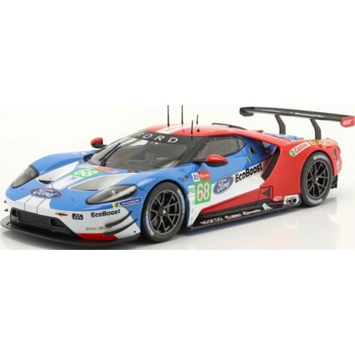 IXSPFGT18102 - 1/18 FORD GT NO68 24H LE MANS 2019 BOURDALS/HAND MULLER