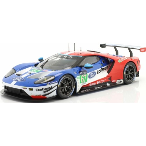 IXSPFGT18109 - 1/18 FORD GT NO67 CLASS WINNER 24H DAYTONA 2018 BRISCOE/DIXON/WESTBROOK