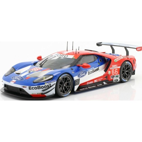 IXSPFGT18110 - 1/18 FORD GT NO66 WINNER GTLM-KLASSE 24H DAYTONA 2017  MULLER/HAND/BOURDAIS