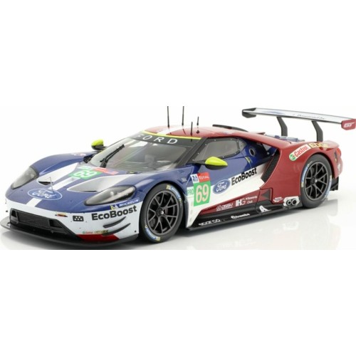 IXSPFGT18112 - 1/18 FORD GT NO69 24H LE MANS 2018 BRISCOE WESTBROOK/DIXON