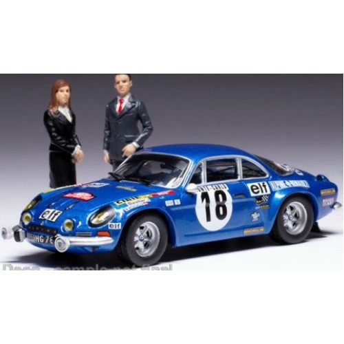 IXSPRM00173 - 1/43 ALPINE RENAULT 1800 S NO.18 MONTE CARLO 1973 WINNER SERIE 1 W/FIGURES ADRUET/PETIT