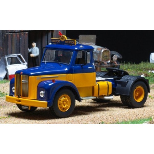 IXTR122 - 1/43 SCANIA 110 SUPER BLUE/YELLOW 1953