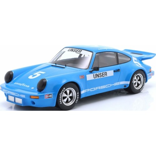 IXW18016003 - 1/18 PORSCHE 911 CARRERA 3.0 RSR BLUE NO.5 BOBBY UNSER IROC 3RD DAYTONA 1974