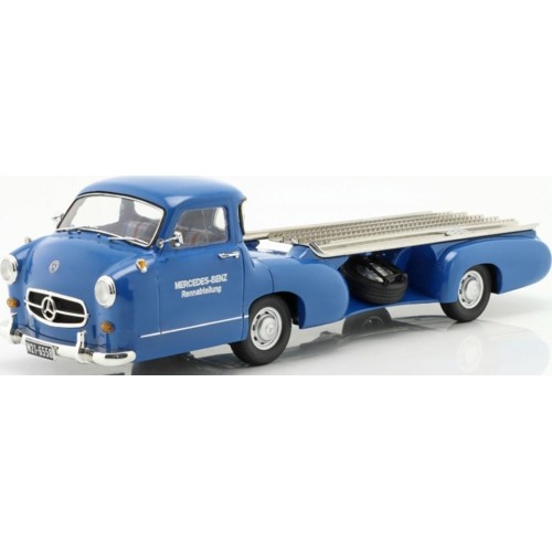 IXW1801701 - 1/18 MERCEDES BENZ THE BLUE WONDER RACING TRANSPORTER 1955