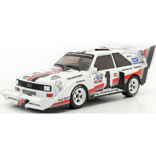 IXW1802801 - 1/18 AUDI SPORT QUATTRO S1 E2 NO.1 WINNER PIKES PEAK 1987 WALTER ROHRL