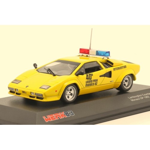 IXW83430007 - 1/43 LAMBORGHINI COUNTACH F1 SAFETY CAR YELLOW MONACO GP 1982