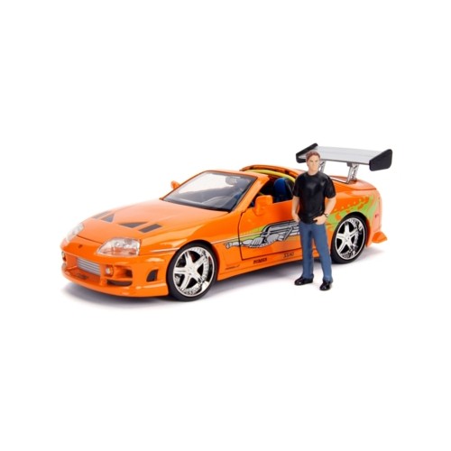 JAD30738 - 1/24 TOYOTA SUPRA FAST AND FURIOUS WITH BRIAN O CONNER FIGURE