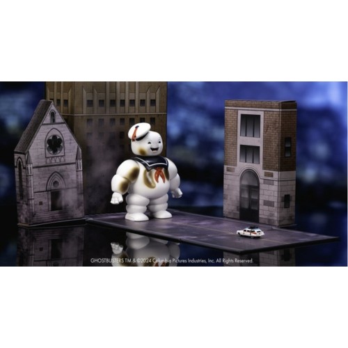 JAD31441 - GHOSTBUSTERS SPECIAL NANO DIORAMA - 6 INCH STAY PUFF MAN AND NANO ECTO-1