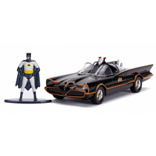 JAD31703 - 1/32 CLASSIC 1966 BATMAN BATMOBILE WITH BATMAN FIGURE DC COMICS