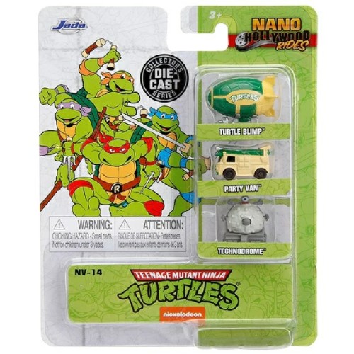 JAD31790 - NANO HOLLYWOOD RIDES TEENAGE MUTANT NINJA TURTLES SET NV14