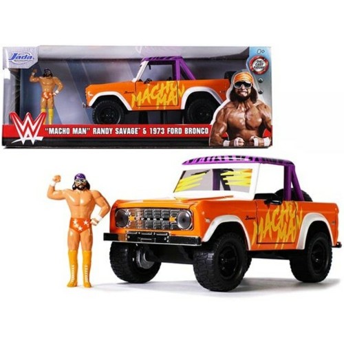 JAD32046 - 1/24 1973 FORD BRONCO AND RANDY SAVAGE FIGURE