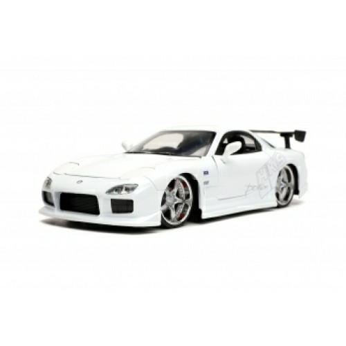 JAD32607- 1/24 MAZDA RX-7 WHITE FAST AND FURIOUS