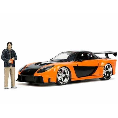 JAD33174 - 1/24 1995 MAZDA RX-7 WIDEBODY W/HAN FIGURE FAST AND FURIOUS TOKYO DRIFT