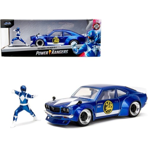 JAD34389 - 1/24 1974 MAZDA RX-3 POWER RANGERS W/BLUE RANGER