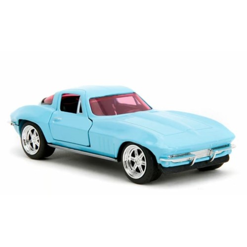 JAD34852 - 1/32 PINK SLIPS 1966 CHERVOLET CORVETTE - GLOSSY BLUE