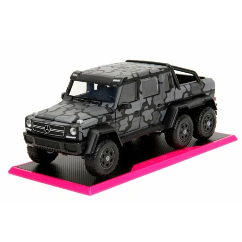 JAD35067 - 1/24 PINK SLIPS MERCEDES BENZ AMG G63 6 X 6 - PRIMER BLACK CAMO