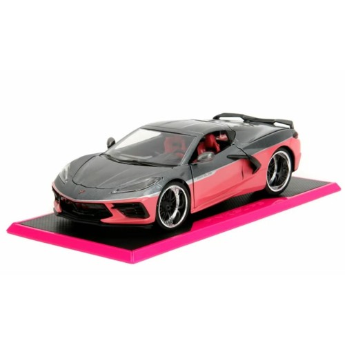 JAD35068 - 1/24 PINK SLIPS 2020 CHEVROLET CORVETTE - CANDY CHARCOAL GRAY