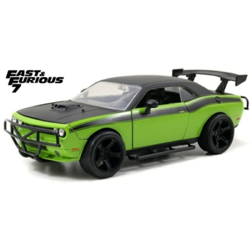 JAD97131 - 1/24 2008 DODGE CHALLENGER GREEN FAST AND FURIOUS 7