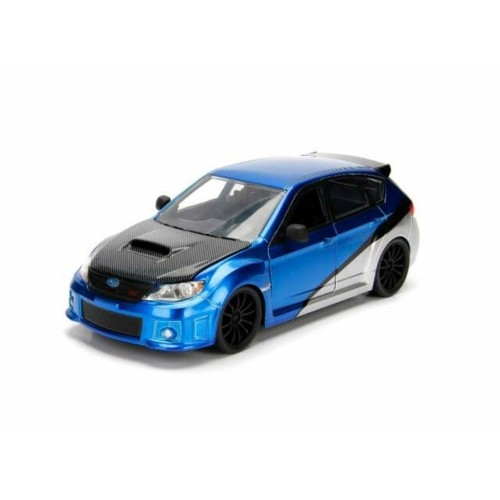 JAD99514 - 1/24 SUBARU IMPREZA STI FAST AND FURIOUS BLUE AND SILVER