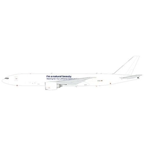 JC20193C - 1/200 LUFTHANSA CARGO BOEING 777-200LRF NATURAL BEAUTY INTERACTIVE SERIES REG: D-ALFJ WITH STAND