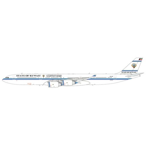 JC20226 - 1/200 KUWAIT GOVERNMENT AIRBUS A340-500 REG: 9K-GBA WITH STAND