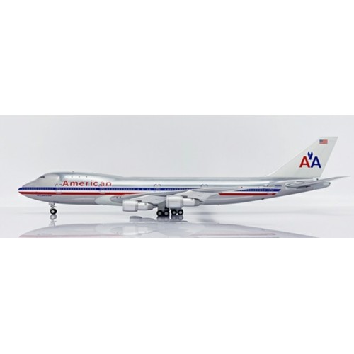 JC20289 - 1/200 AMERICAN AIRLINES BOEING 747-100 POLISHED REG: N9665 WITH STAND