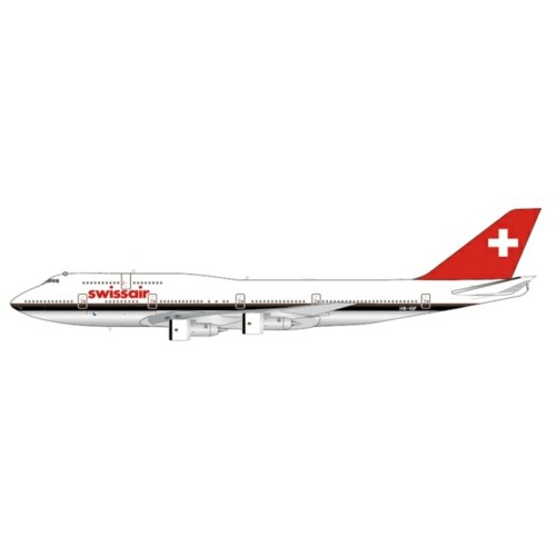 JC20525 - 1/200 SWISSAIR BOEING 747-300 POLISHED REG: HB-IGF WITH STAND