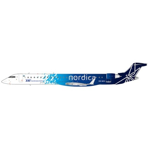 JC2367 - 1/200 SAS SCANDINAVIAN AIRLINES BOMBARDIER CRJ-900 (NORDICA LIVERY) REG: ES-ACG WITH STAND