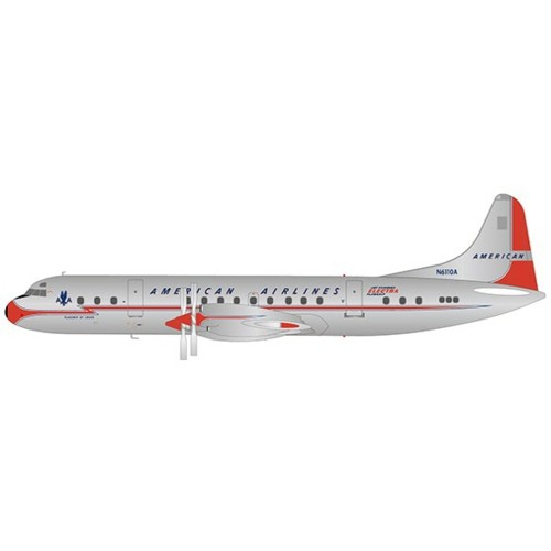 JC2388 - 1/200 AMERICAN AIRLINES LOCKHEED L-188A ELECTRA REG: N6110A WITH STAND