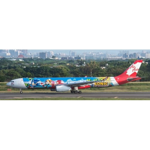 JC40457 - 1/400 AIR ASIA AIRBUS A330-300 SONIC THE HEDGEDOG REG: 9M-XXU WITH ANTENNA