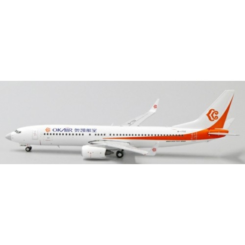 JC4411 - 1/400 OKAY AIRWAYS BOEING 737-800 GREY NOSE REG: B-1732 WITH ANTENNA