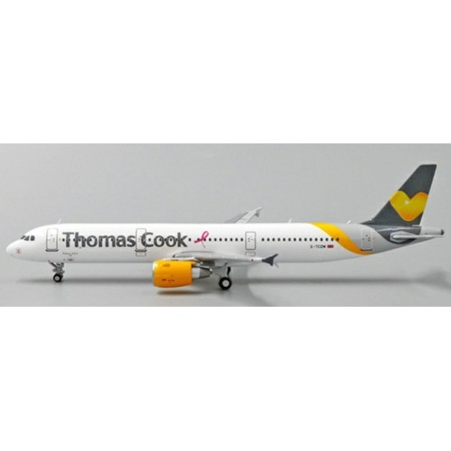 JC4432 - 1/400 THOMAS COOK AIRBUS A321 PINK RIBBON REG: G-TCDW WITH ANTENNA